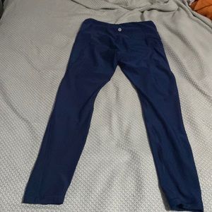 Yoga pants with pockets Navy blue